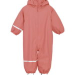 CeLaVi Regndragt m. Fleece - PU - Brick Dust