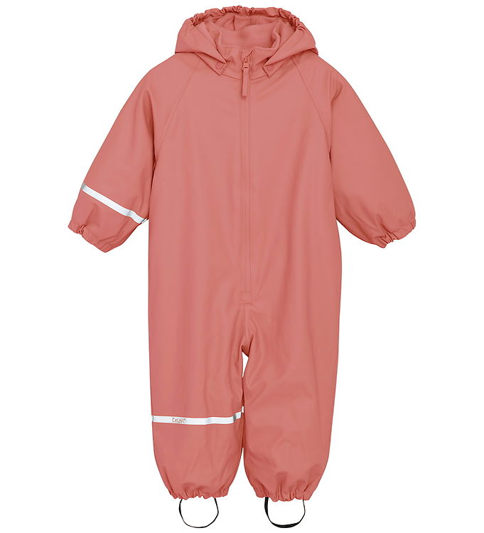CeLaVi Regndragt m. Fleece - PU - Brick Dust CeLaVi Regndragt m. Fleece - PU - Brick Dust