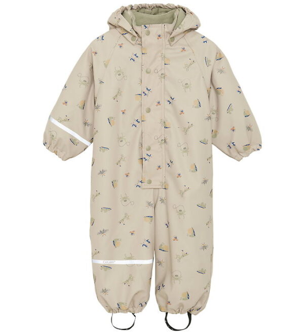 CeLaVi Regndragt m. Fleece - PU - White Pepper m. Print CeLaVi Regndragt m. Fleece - PU - White Pepper m. Print