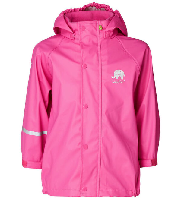 CeLaVi Regnjakke - PU - Real pink