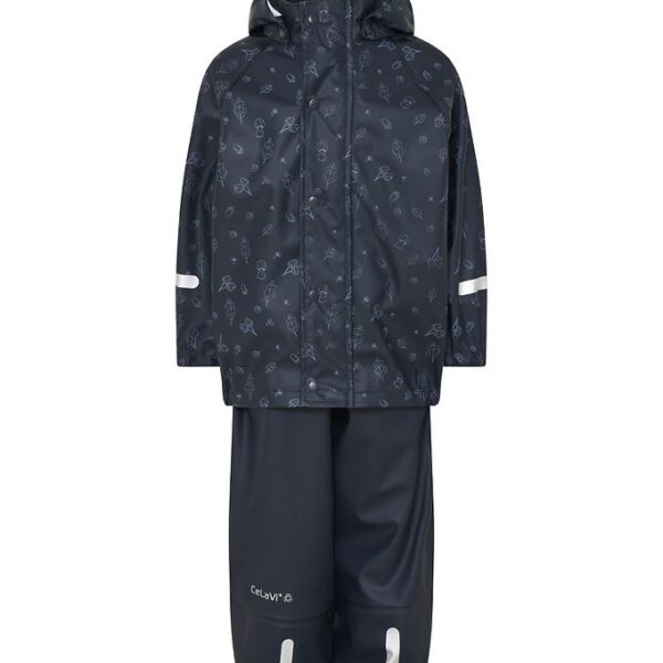 CeLaVi Regntøj m. Seler - PU - Dark Navy