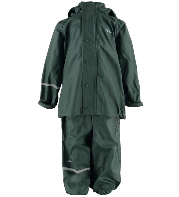 CeLaVi Regntøj m. Seler - PU - Mørkegrøn CeLaVi Regntøj m. Seler - PU - Mørkegrøn