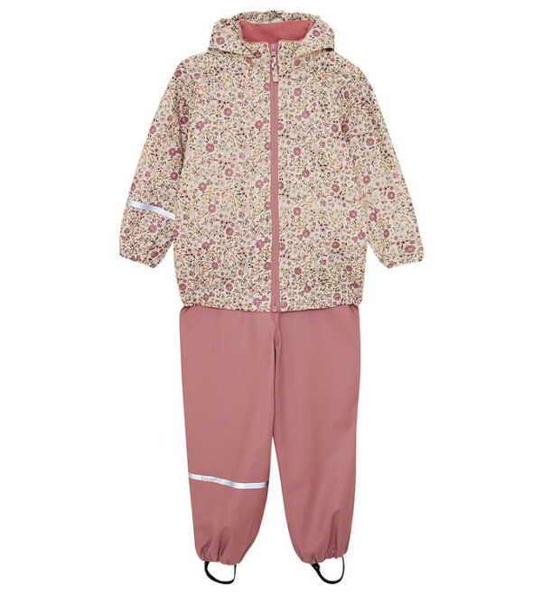 CeLaVi Regntøj m. Seler - PU - Perfectly Pale m. Blomster CeLaVi Regntøj m. Seler - PU - Perfectly Pale m. Blomster