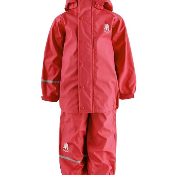 CeLaVi Regntøj m. Seler - PU - Rød