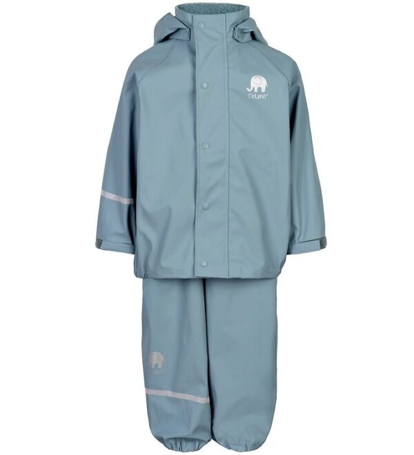 CeLaVi Regntøj m. Seler - PU - Smoke Blue