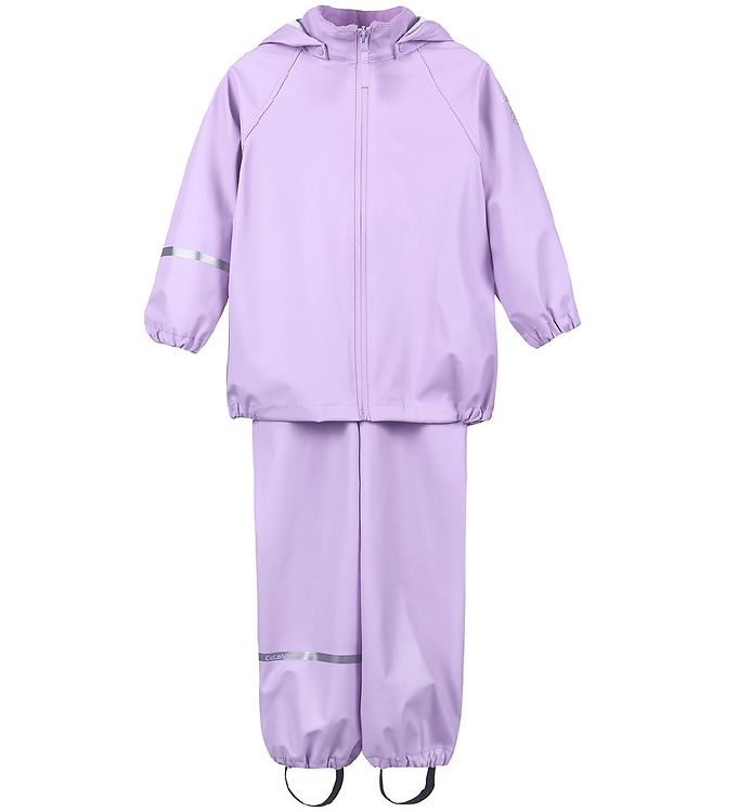 CeLaVi Regntøj m. Seler - Recycled PU - Purple Rose