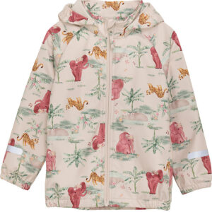 CeLaVi Softshelljakke - Brandied Apricot/Rosa m. Elefanter