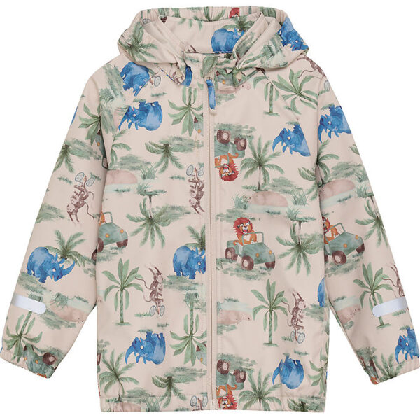 CeLaVi Softshelljakke - Dress Blues/Creme m. Elefanter