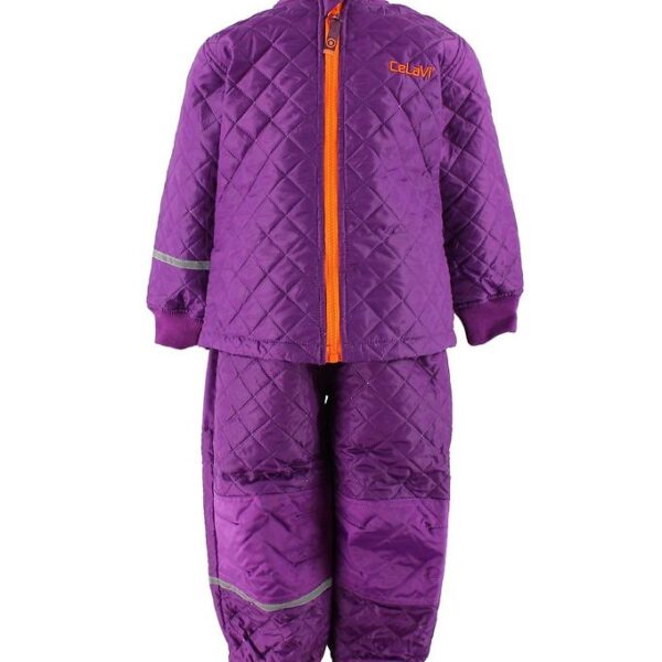 CeLaVi Termotøj - Lilla m. Orange