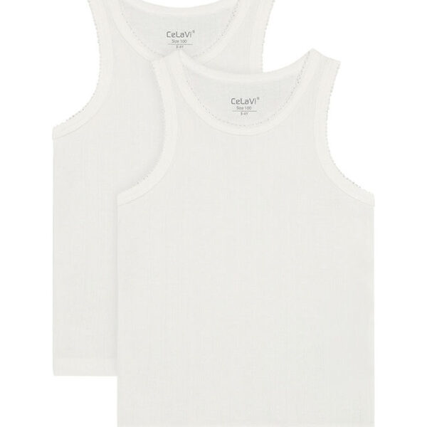 CeLaVi Undertrøjer - 2-pak - Marshmallow White