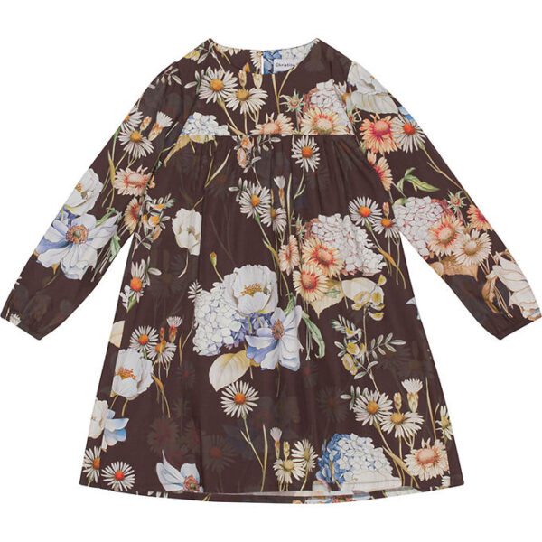 Christina Rohde Kjole - Brun m. Blomster