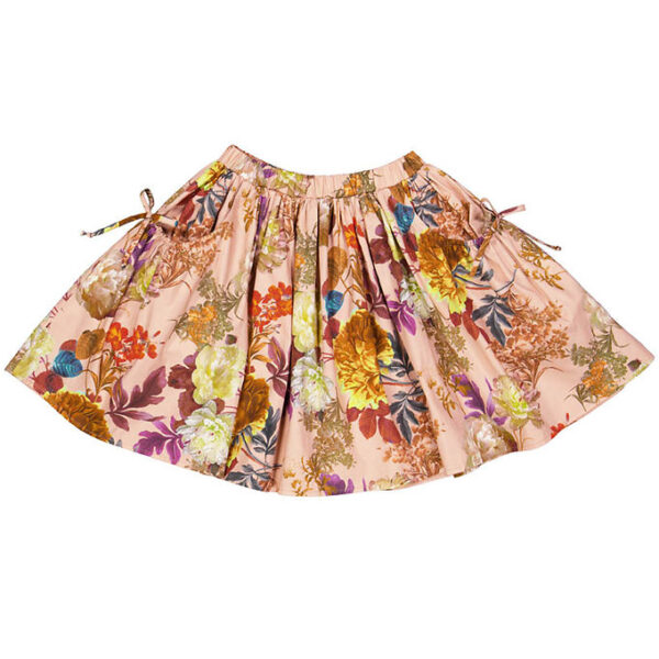 Christina Rohde Nederdel - Dusty Rose m. Blomster