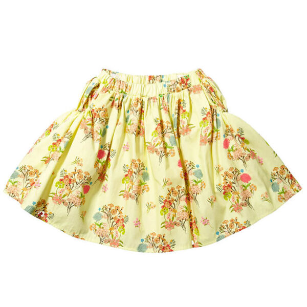 Christina Rohde Nederdel - Gul m. Blomster