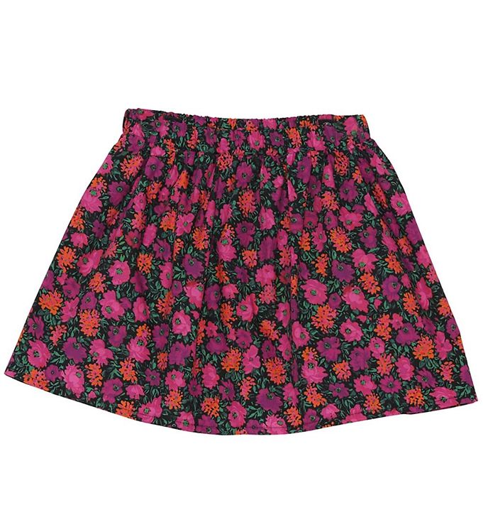 Christina Rohde Nederdel - Sort m. Blomster Christina Rohde Nederdel - Sort m. Blomster