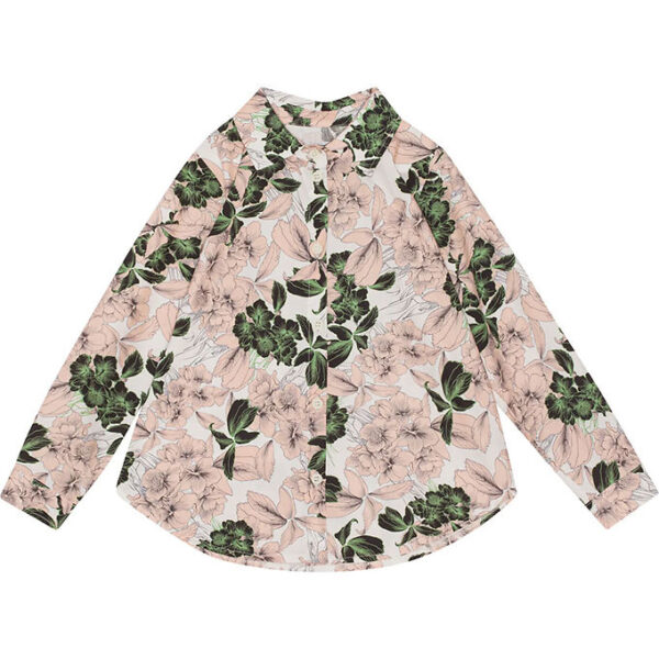 Christina Rohde Skjorte - Hvid m. Blomster