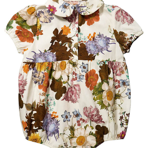 Christina Rohde Sommerdragt - Hvid m. Blomster