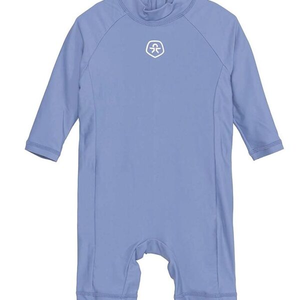 Color Kids Badeheldragt l/s - UV40+ - Coronet Blue