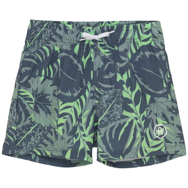 Color Kids Badeshorts - AOP - Iceberg Green