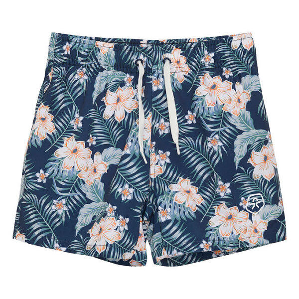 Color Kids Badeshorts - Deep Sea m. Palmeblade