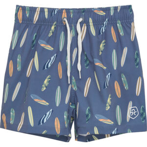 Color Kids Badeshorts - Vintage Indigo m. Surfbrætter