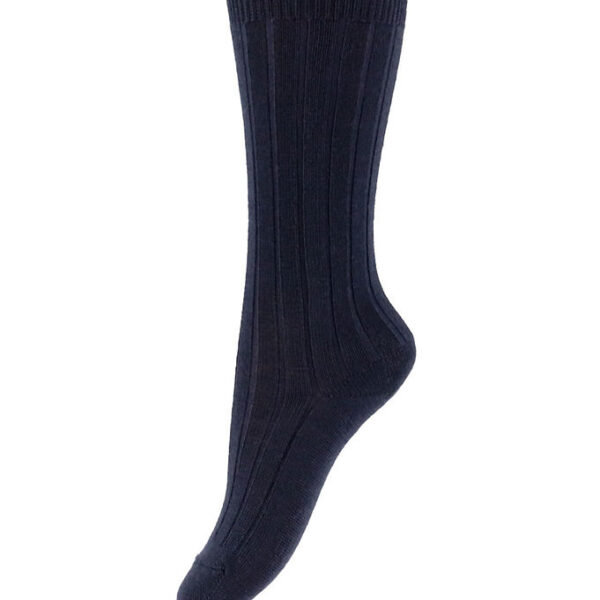 Condor Knæstrømper - Rib - Uld - Dark Blue Condor Knæstrømper - Rib - Uld - Dark Blue