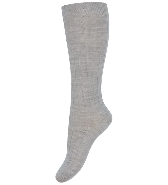 Condor Knæstrømper - Rib - Uld - Lead