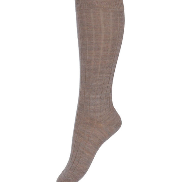 Condor Knæstrømper - Rib - Uld - Sand