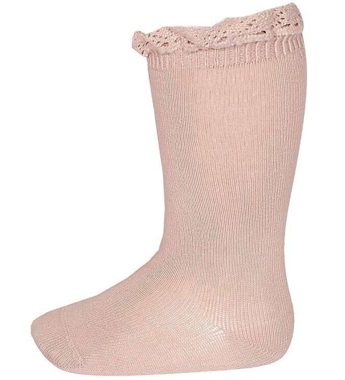 Condor Knæstrømper m. Blonder - Rosa Condor Knæstrømper m. Blonder - Rosa