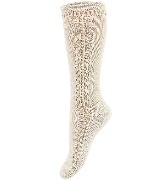 Condor Knæstrømper m. Hulmønster - Beige Condor Knæstrømper m. Hulmønster - Beige