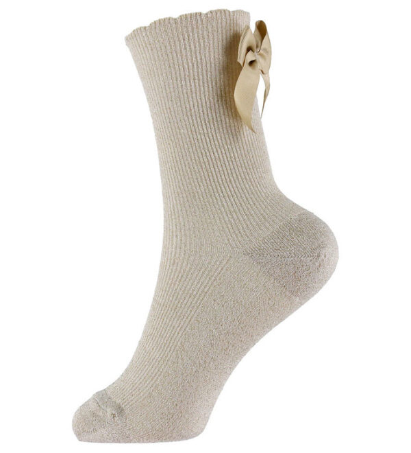 Condor Knæstrømper m. Sløjfe - Beige