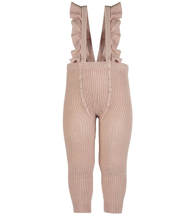 Condor Leggings m. Seler - Strik - Rib - Rosa Empo Condor Leggings m. Seler - Strik - Rib - Rosa Empo