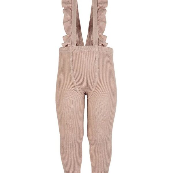 Condor Leggings m. Seler - Strik - Rib - Rosa Empo