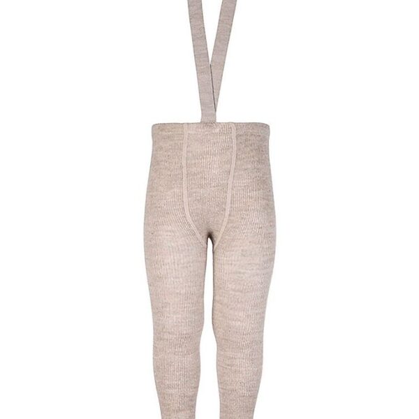 Condor Leggings m. Seler - Uld/Akryl - Beige Condor Leggings m. Seler - Uld/Akryl - Beige