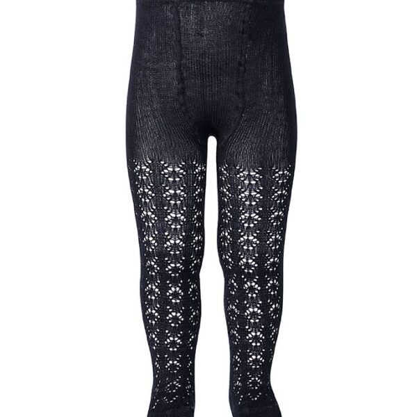 Condor Strømpebukser - Navy m. Hulmønster Condor Strømpebukser - Navy m. Hulmønster