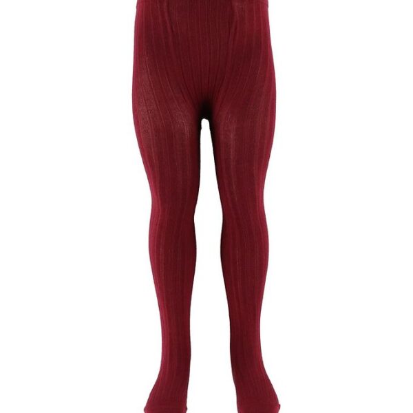 Condor Strømpebukser - Rib - Bordeaux