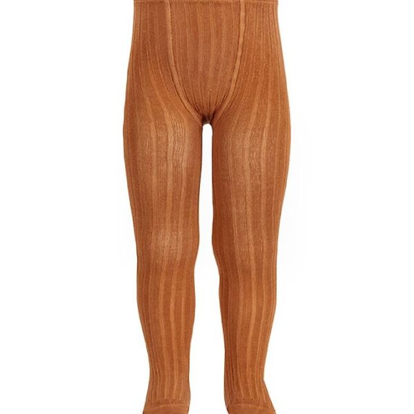 Condor Strømpebukser - Rib - Brun