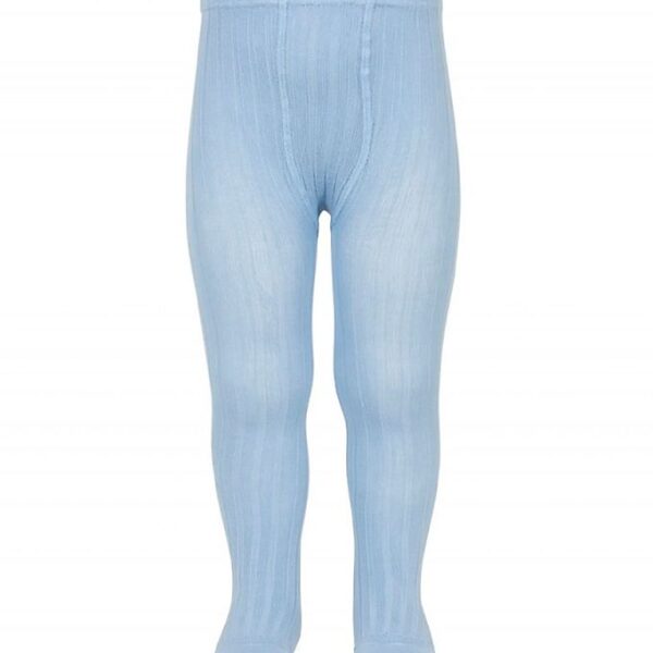 Condor Strømpebukser - Rib - Lyseblå Condor Strømpebukser - Rib - Lyseblå