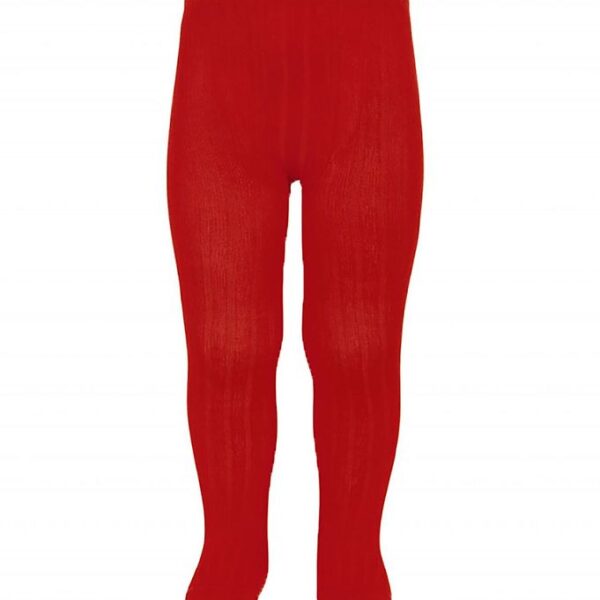 Condor Strømpebukser - Rib - Rød