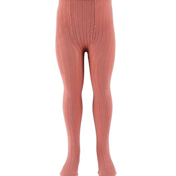 Condor Strømpebukser - Rib - Støvet Rosa Condor Strømpebukser - Rib - Støvet Rosa
