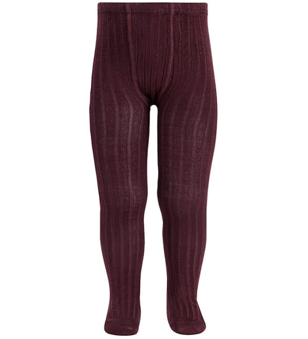Condor Strømpebukser - Rib - Syrah