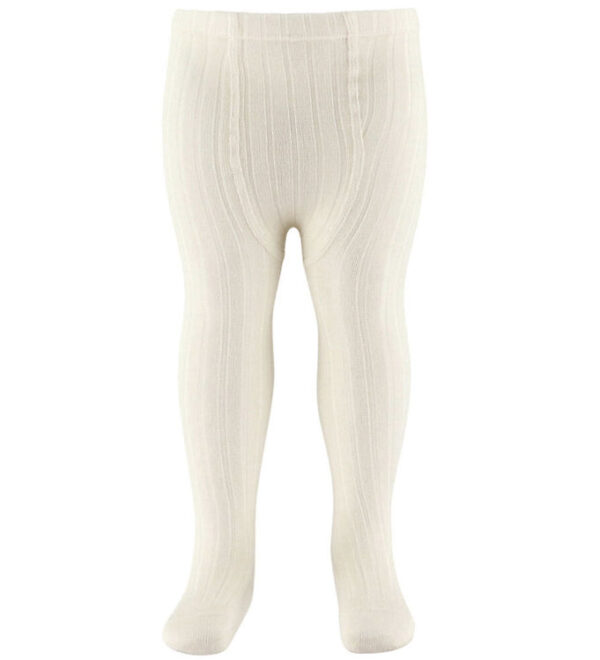 Condor Strømpebukser - Rib - Uld - Beige