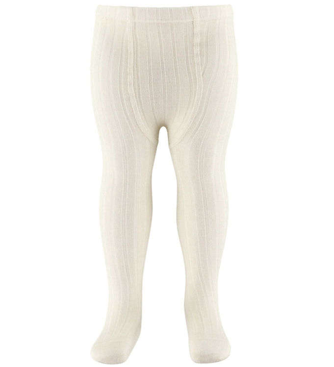 Condor Strømpebukser - Rib - Uld - Beige Condor Strømpebukser - Rib - Uld - Beige