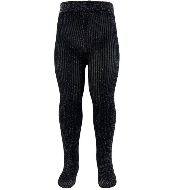 Condor Strømpebukser - Sort m. Glimmer