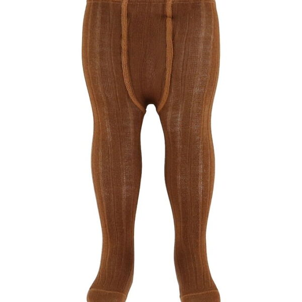 Condor Strømpebukser - Uld/Akryl - Rib - Terracotta