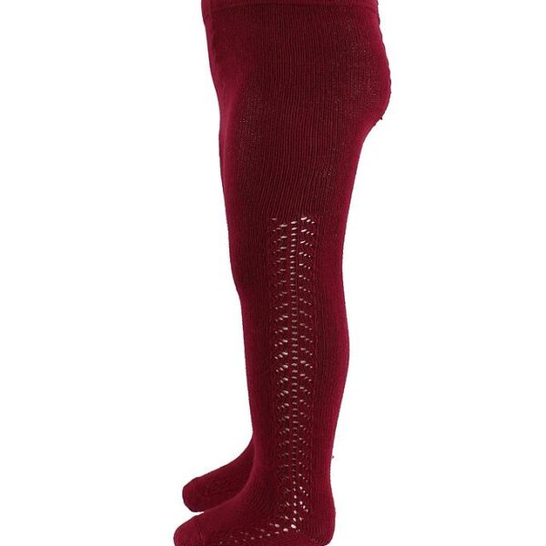 Condor Strømpebukser m. Hulmønster - Bordeaux