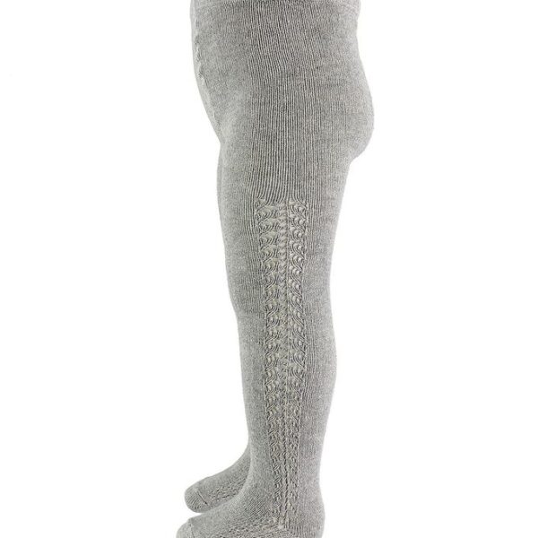 Condor Strømpebukser m. Hulmønster - Gråmeleret