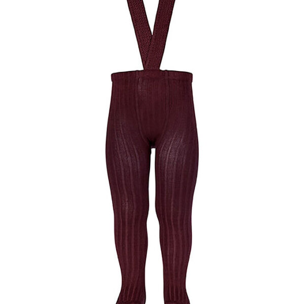 Condor Strømpebukser m. Seler - Rib - Syrah Condor Strømpebukser m. Seler - Rib - Syrah