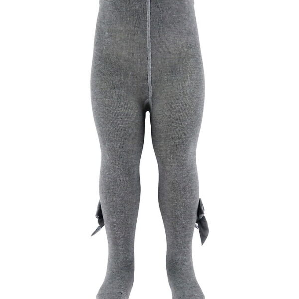 Condor Strømpebukser m. Veloursløjfe - Gråmeleret Condor Strømpebukser m. Veloursløjfe - Gråmeleret