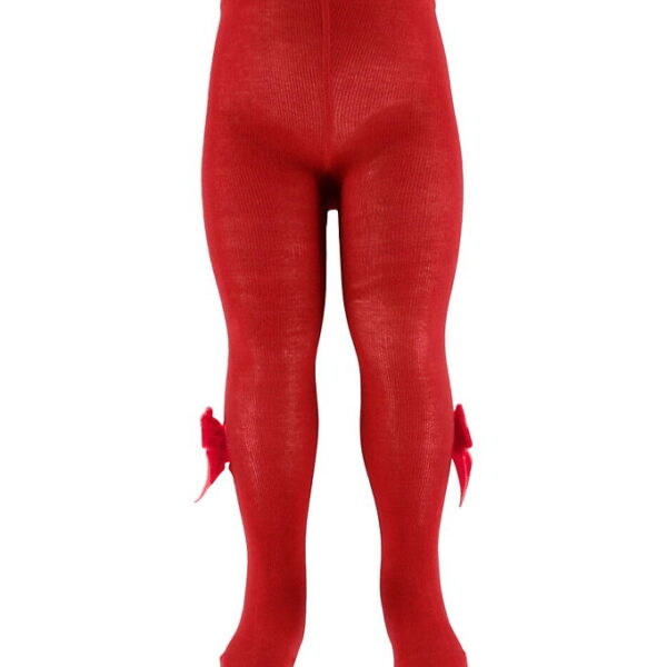 Condor Strømpebukser m. Veloursløjfe - Rød Condor Strømpebukser m. Veloursløjfe - Rød