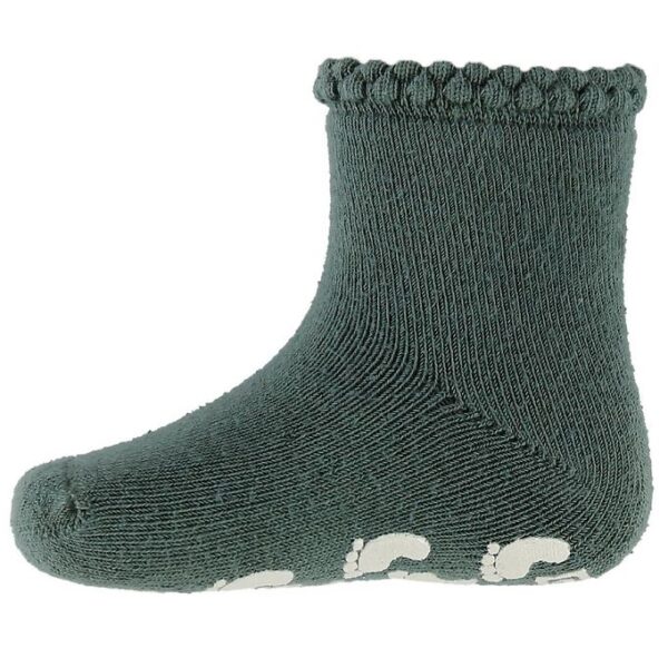 Condor Strømper m. Antiskrid - Støvet Grøn